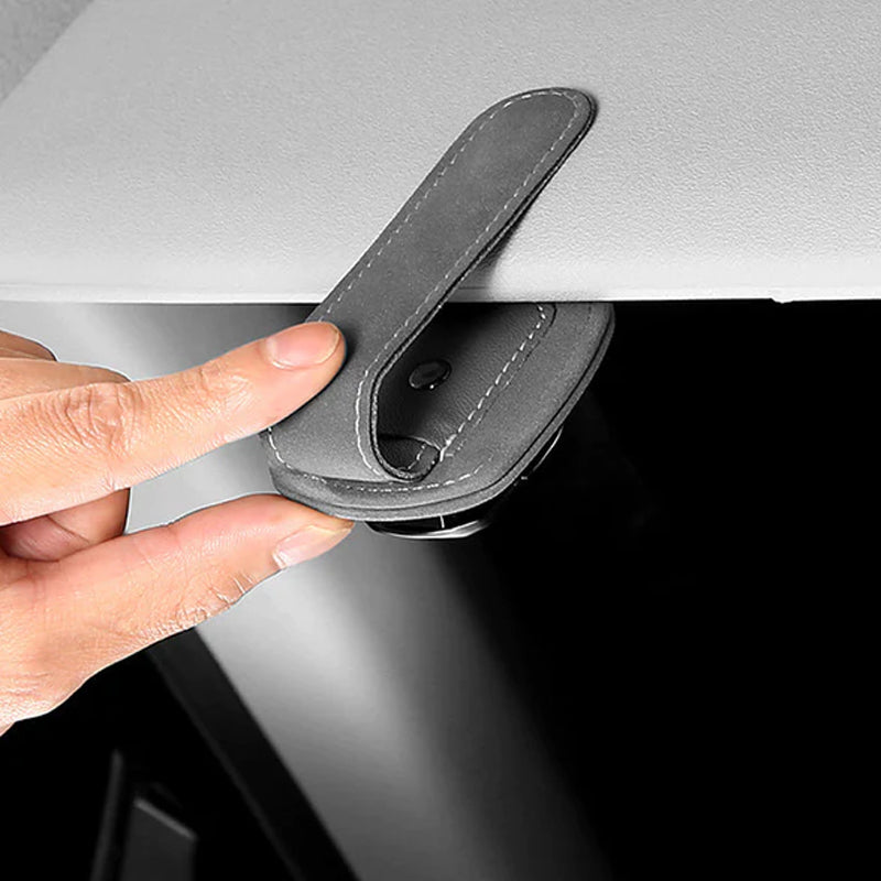 Suède multifunctionele brilclip met je autologo