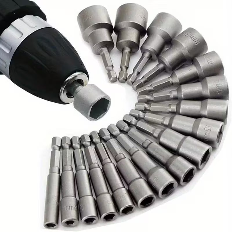 Driver- og borebitsæt med 14 dele