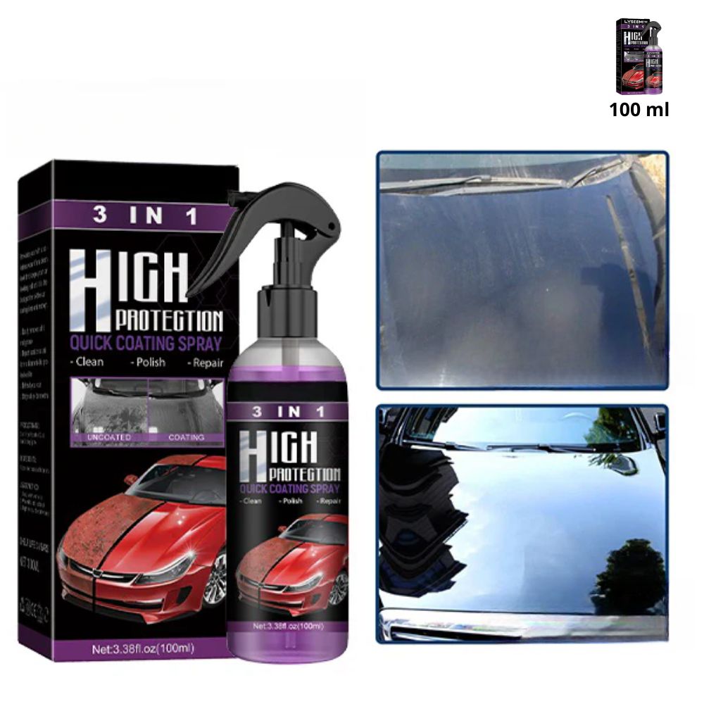 3 v 1 Rychlý ochranný lak na auto ve spreji