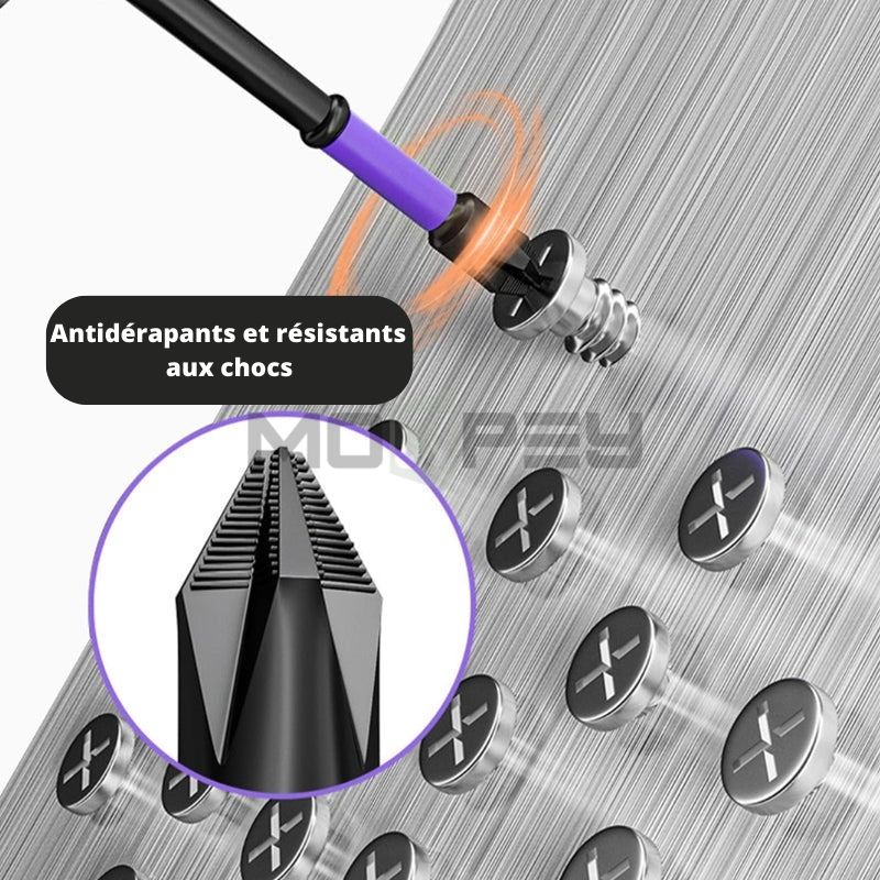 Embouts de tournevis PH2 magnétiques - antidérapants, inoxydables et ultra-durables (25-150 mm)