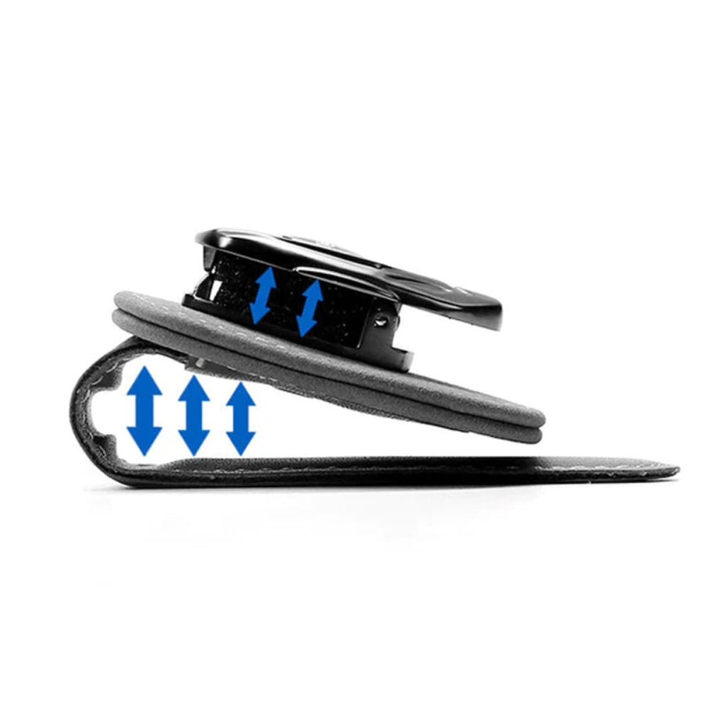 Suède multifunctionele brilclip met je autologo