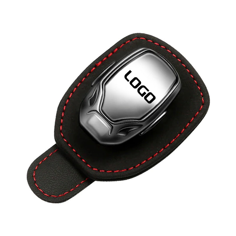Suède multifunctionele brilclip met je autologo