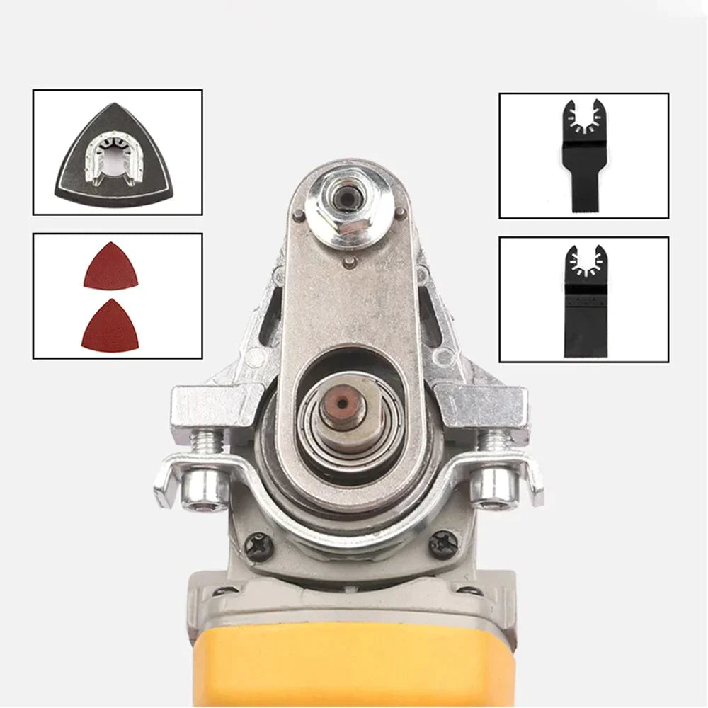 Attachement universel pour meuleuse d'angle - convertisseur de coupe, de polissage et de ponçage tout-en-un