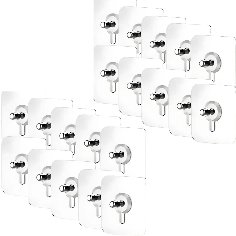 Darmowy przezroczysty haczyk do montażu na ścianie (20 szt.)