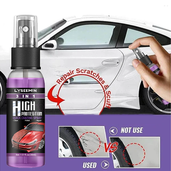 3 v 1 Rychlý ochranný lak na auto ve spreji