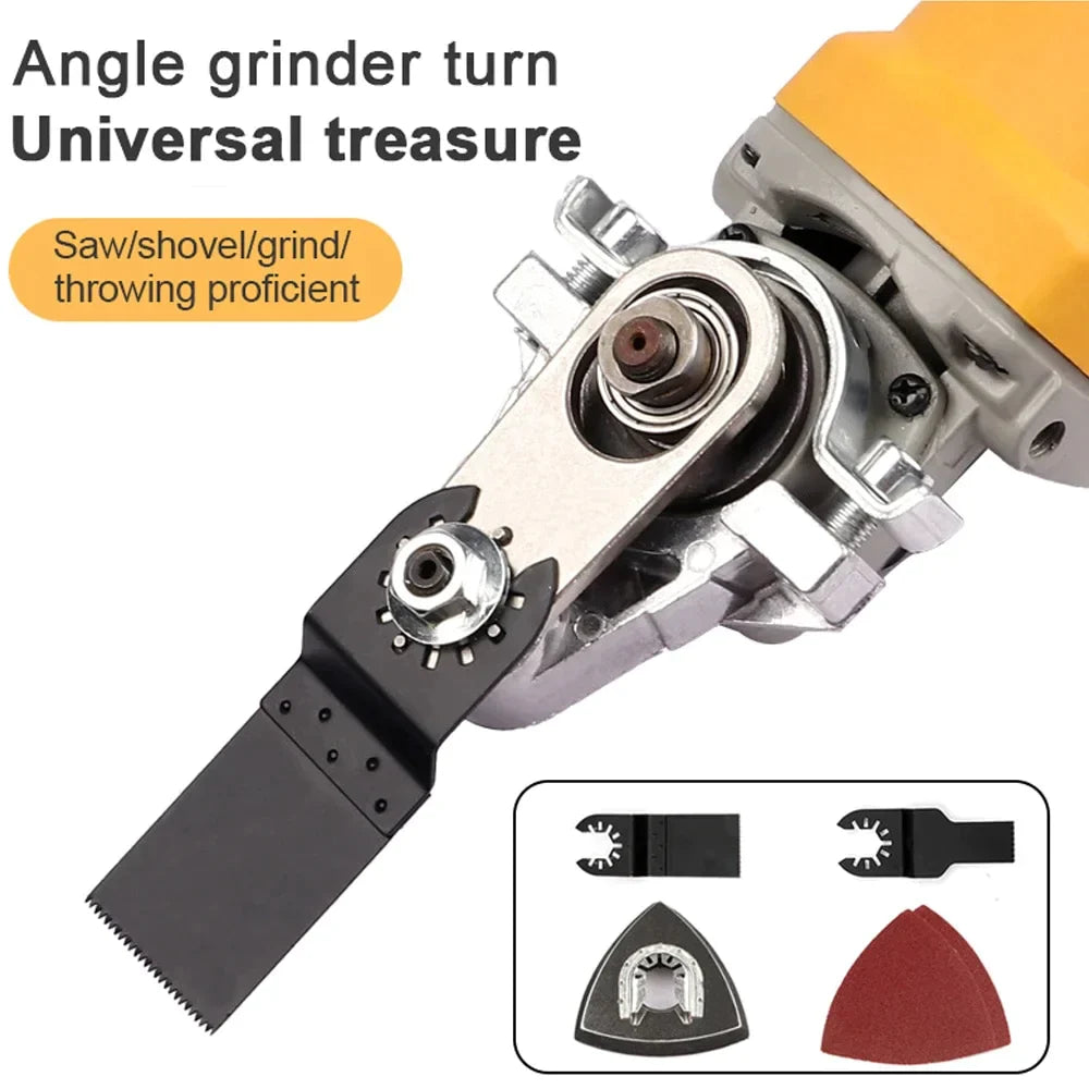 Attachement universel pour meuleuse d'angle - convertisseur de coupe, de polissage et de ponçage tout-en-un