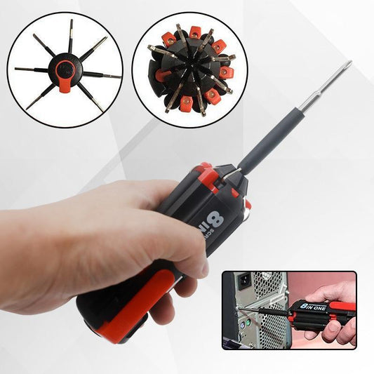 Tournevis multi-outils 8 en 1 avec LED