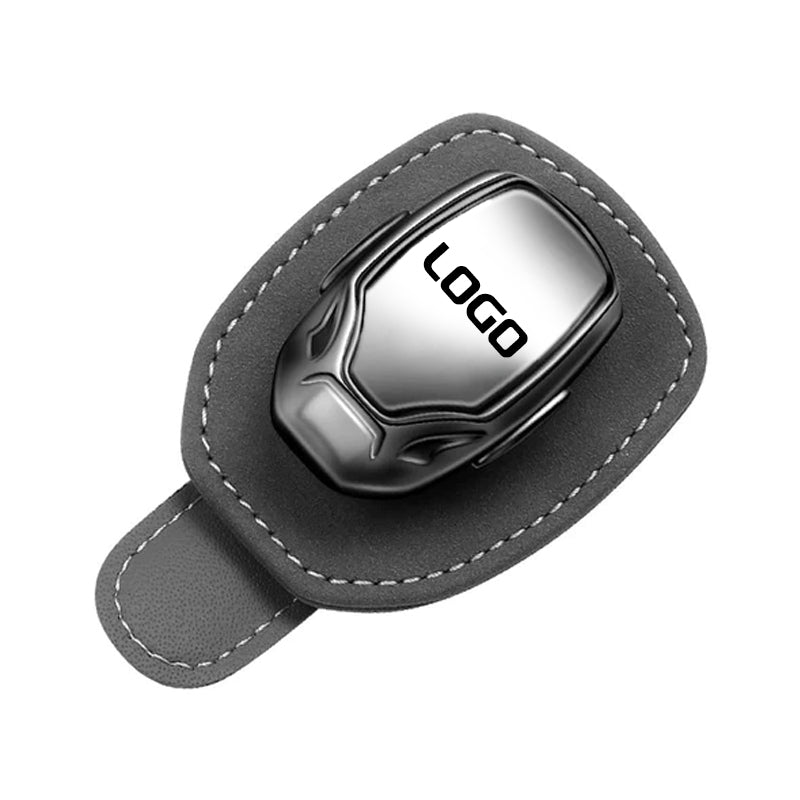 Suède multifunctionele brilclip met je autologo