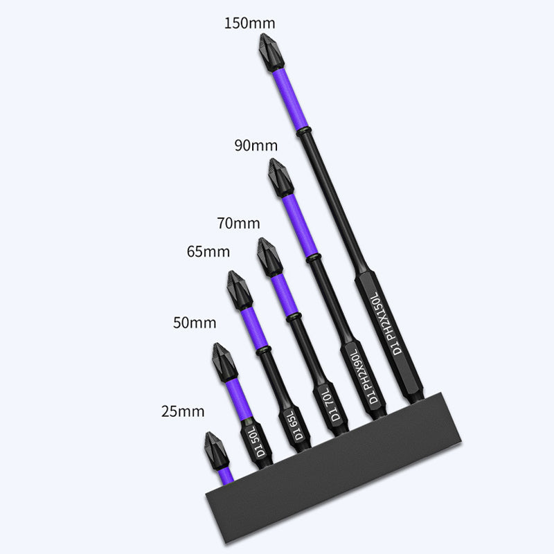 Magnetické skrutkovacie bity PH2 - protišmykové, odolné proti korózii a veľmi odolné (25-150 mm)