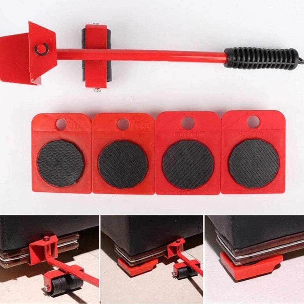 Kit de levage et de déplacement de meubles 4 pièces - soulève jusqu'à 150 kg sans effort